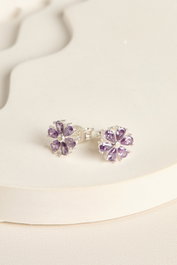 Heliophilia Silver Pendientes de Plata Esterlina 925